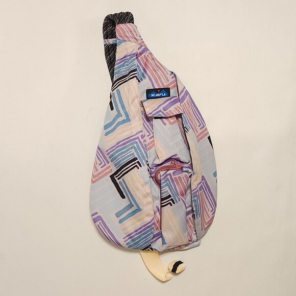 KAVU Original Rope Bag Sling Pack with Adjustable Rope Shoulder Strap - Picture 1 of 5